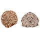 Set of 2 Piece New Mix Wooden Printing Block